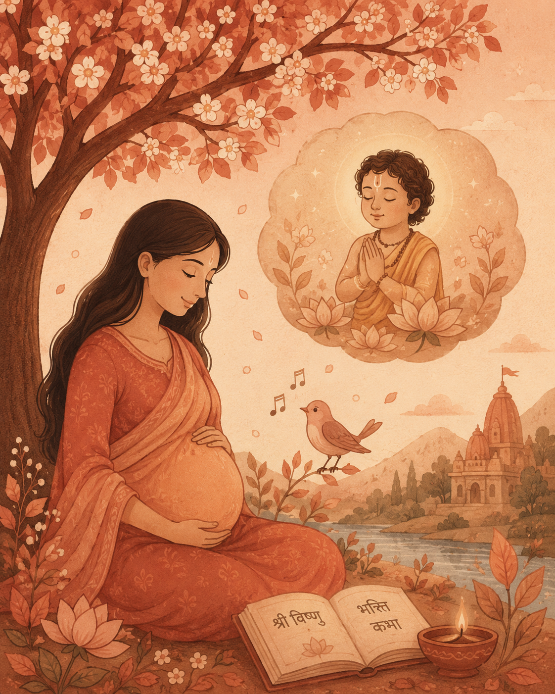 Illustration for Prahlad Garbh Sanskaar