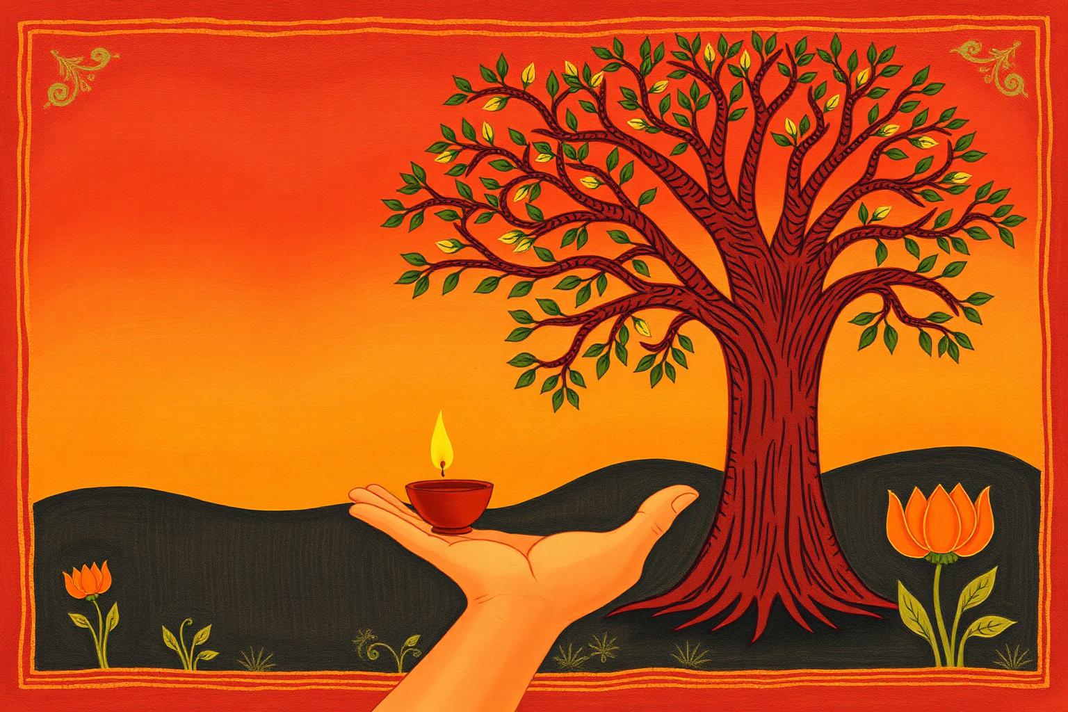 Illustration for The Bamboo Forest That Grew Slowly
